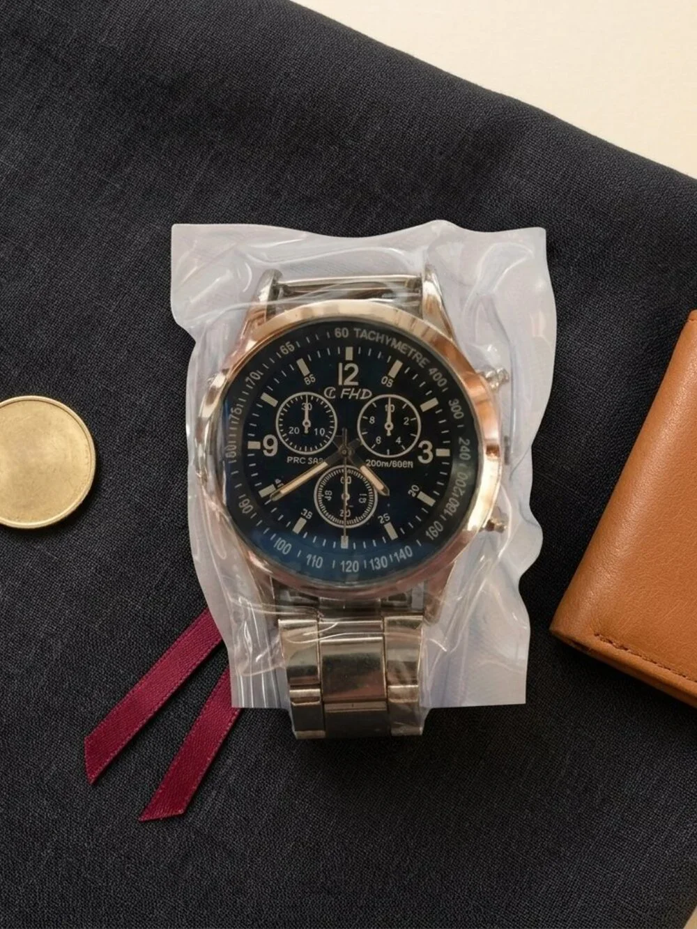 Full Steel Men's Quartz Casual Chronograph Watch